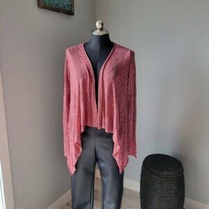 Pink Lace Open Cardigan Women's sz XS